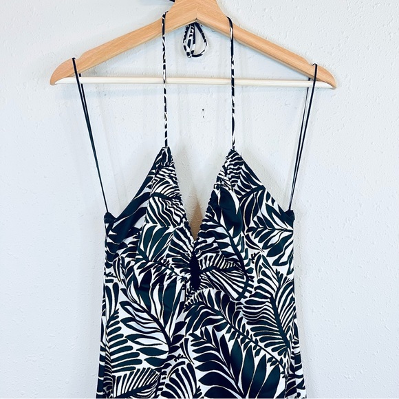 Christian Lacroix Botanical Print Keyhole Satin Mini Cocktail Dress Sz XS NWT - Picture 7 of 16